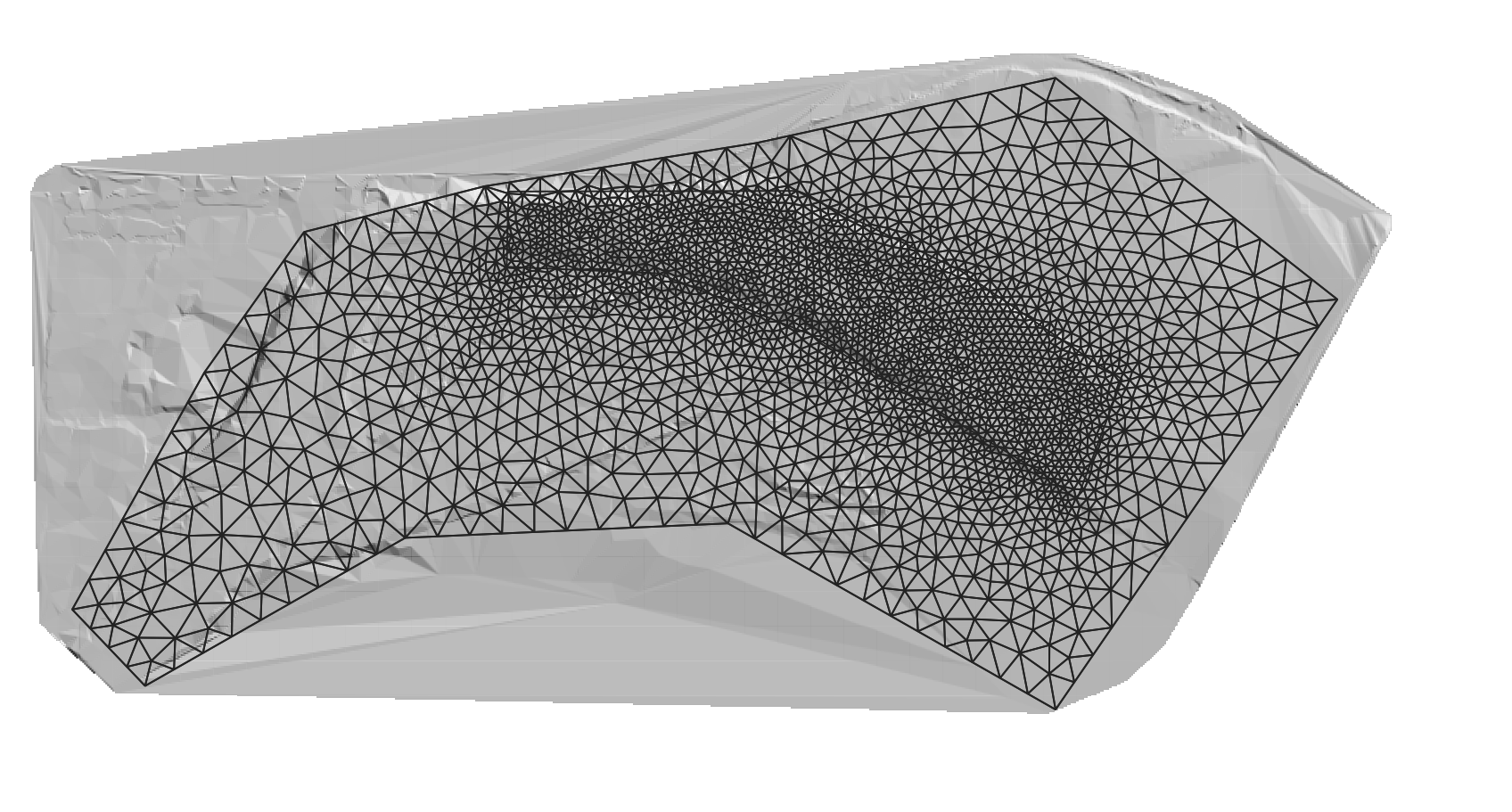 Malla generada a partir del polígono de la capa *MeshDensityPolygon*.