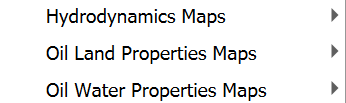 Menú de Results vs Time Maps para OilFlow2D