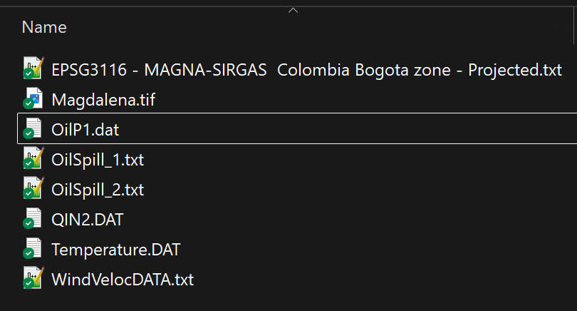 Archivos con los datos requeridos en este ejercicio.