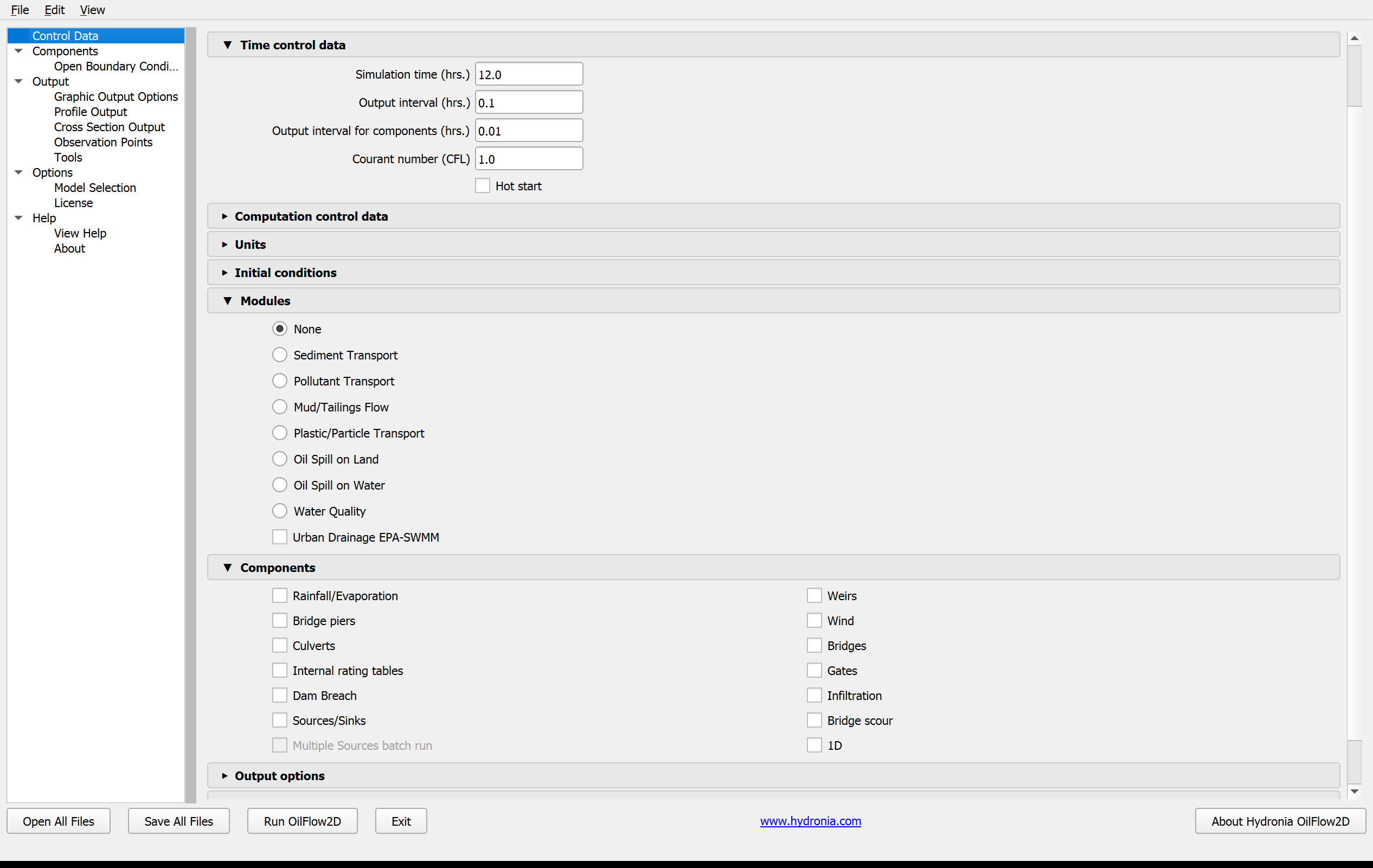 Panel Control Data de QGIS DIP para Derrames de petróleo en ríos. Parte I.