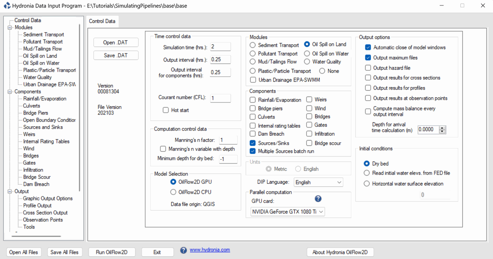 Legacy Classic DIP Control Data parameters.