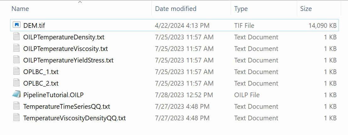 Files with data required in this tutorial.